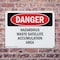 Signmission Hazardous Waste Satellite Accumulation Area Danger Sign, Plastic, 10in W x 7in L, 2PK OS-2PACK-DS-P-710-L-2286 - alternate 3